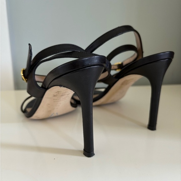 Stuart Weitzman Align Heeled Sandals in Black Size 6.5 - Picture 5 of 9